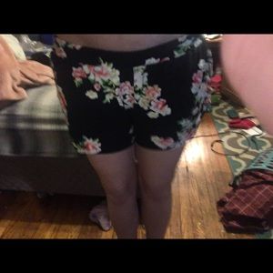Floral dress shorts